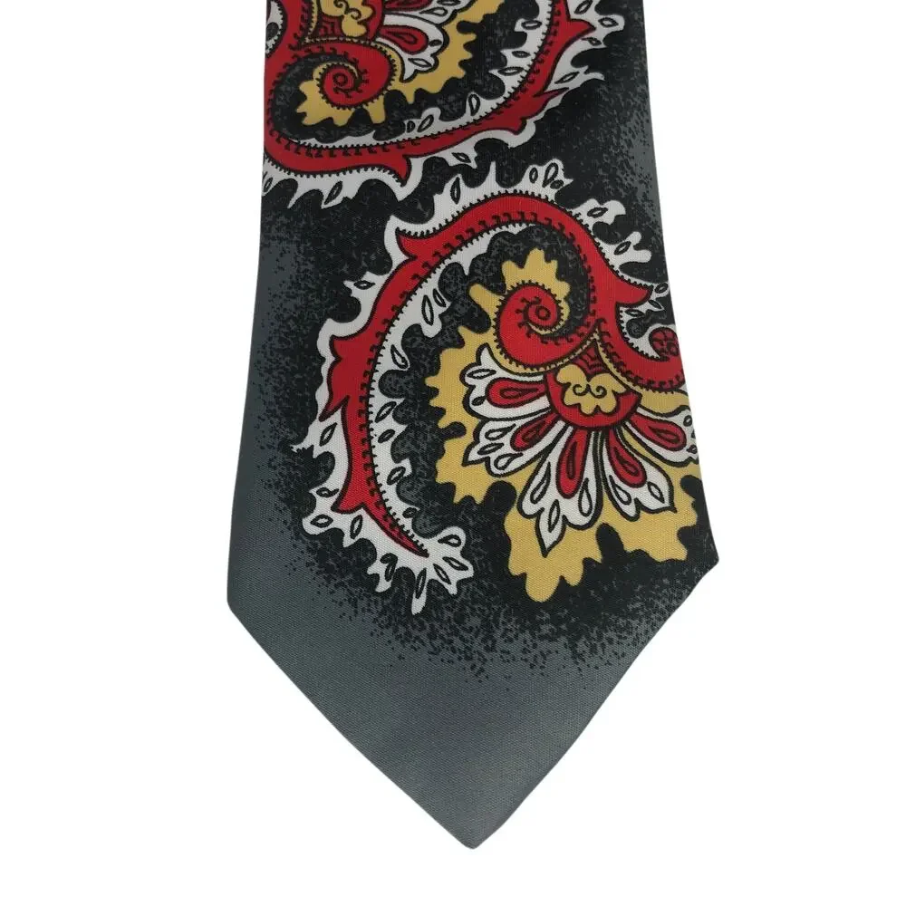 Red and Yellow Paisley Tie